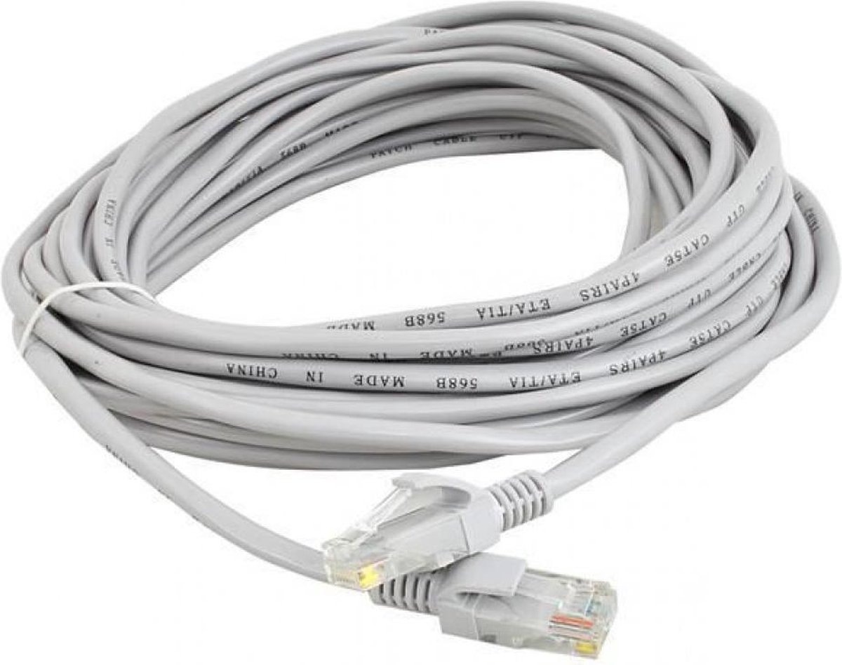 in het geheim Luiheid badge 10 meter LAN / Netwerkkabel / Internet kabel / UTP Kabel / CAT5 | bol.com