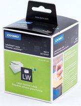 2x Dymo etiketten LabelWriter 89x36mm, wit, 520 etiketten