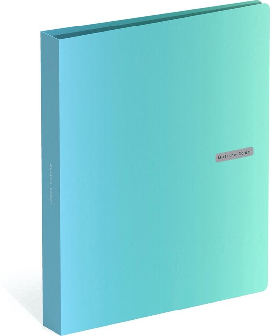 diepgaand Thermisch koper Quattro Colori A4 ringmap 4 cm breed - azuurblauw | bol.com