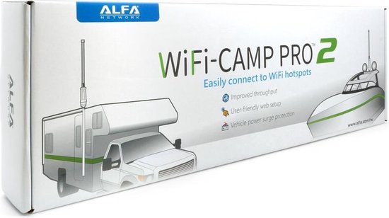 Alfa Network WiFi Camp Pro 2 Set - WiFi op de camping - Internet - 300Mbps  | bol.com