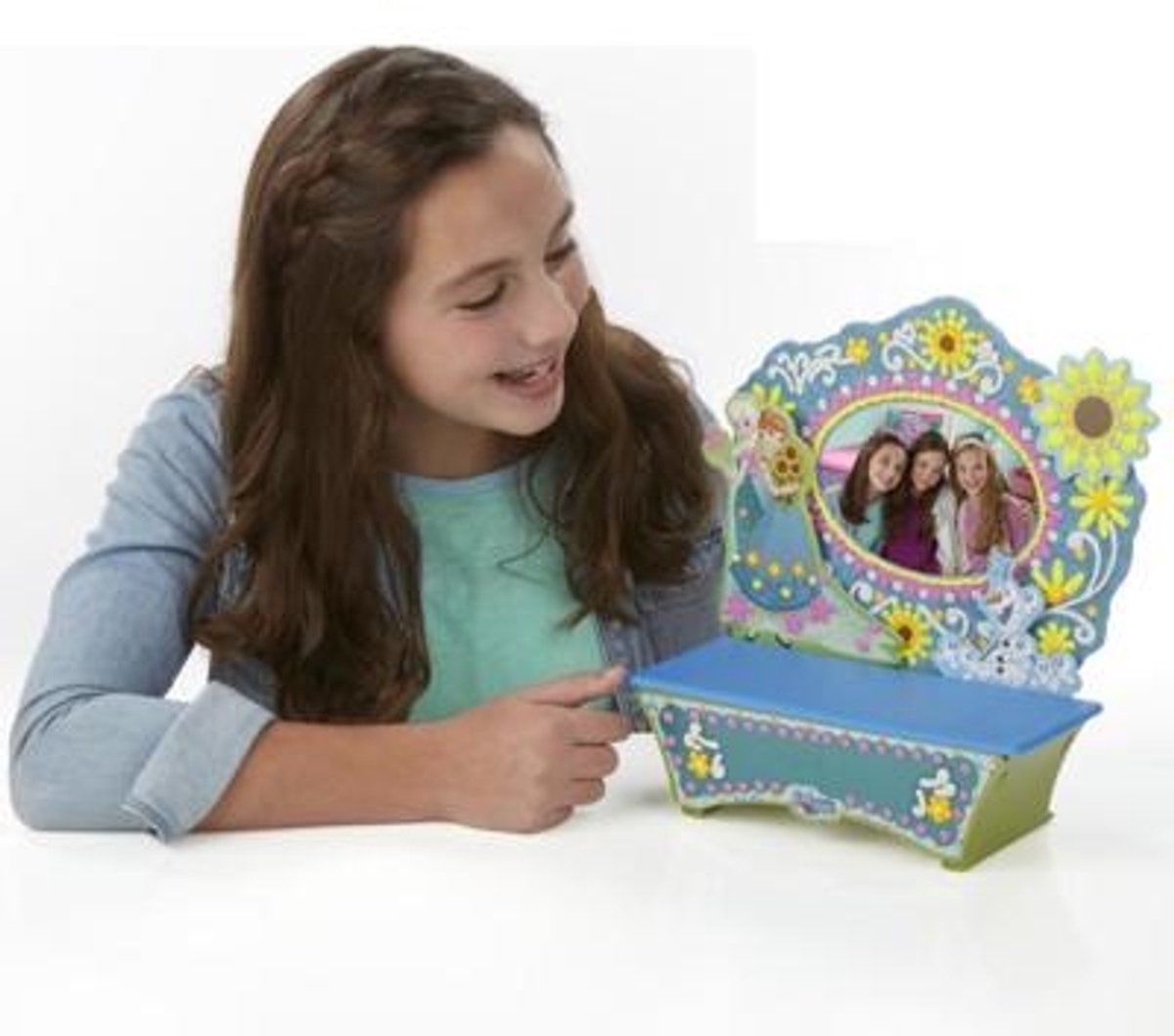 Hasbro Dohvinci Frozen kaptafel - fotolijstje en knutselset - 4 stuks - met glinsterende Deco Pop tube voor sneeuw en ijs effecten — afbeelding 12