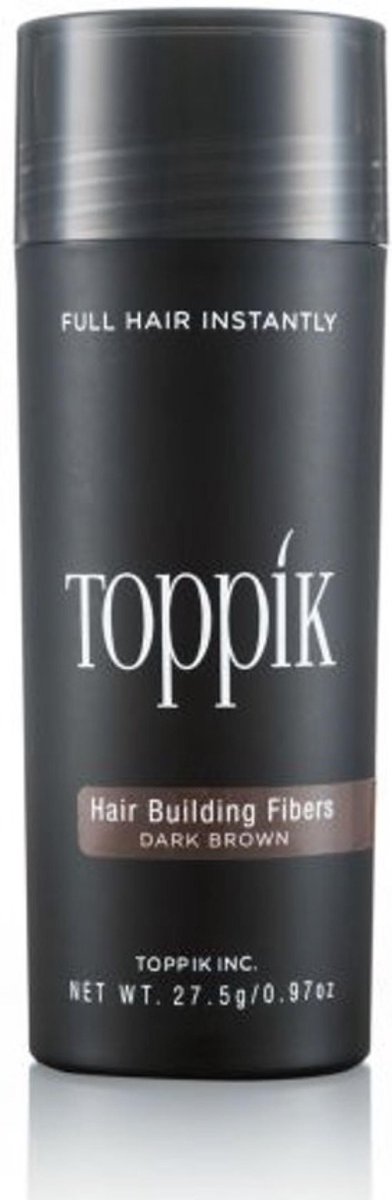 Toppik - Hair building fibers - Bedek kale plekken eenvoudig - 27,5 gram - Medium bruin