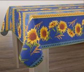 Tafelkleed anti-vlek Tournesol bleu 200 x 150 cm Tafellaken - Decoratieve Tafel Accessoires - Woonkamer Decoratie - Bonne et Plus®