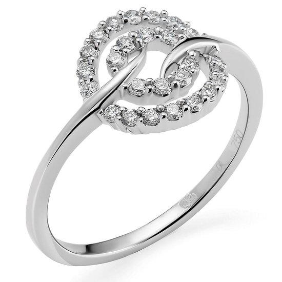 Orphelia RD-3217/60 - Bague - 18 carats Or blanc / diamant 0.26 ct