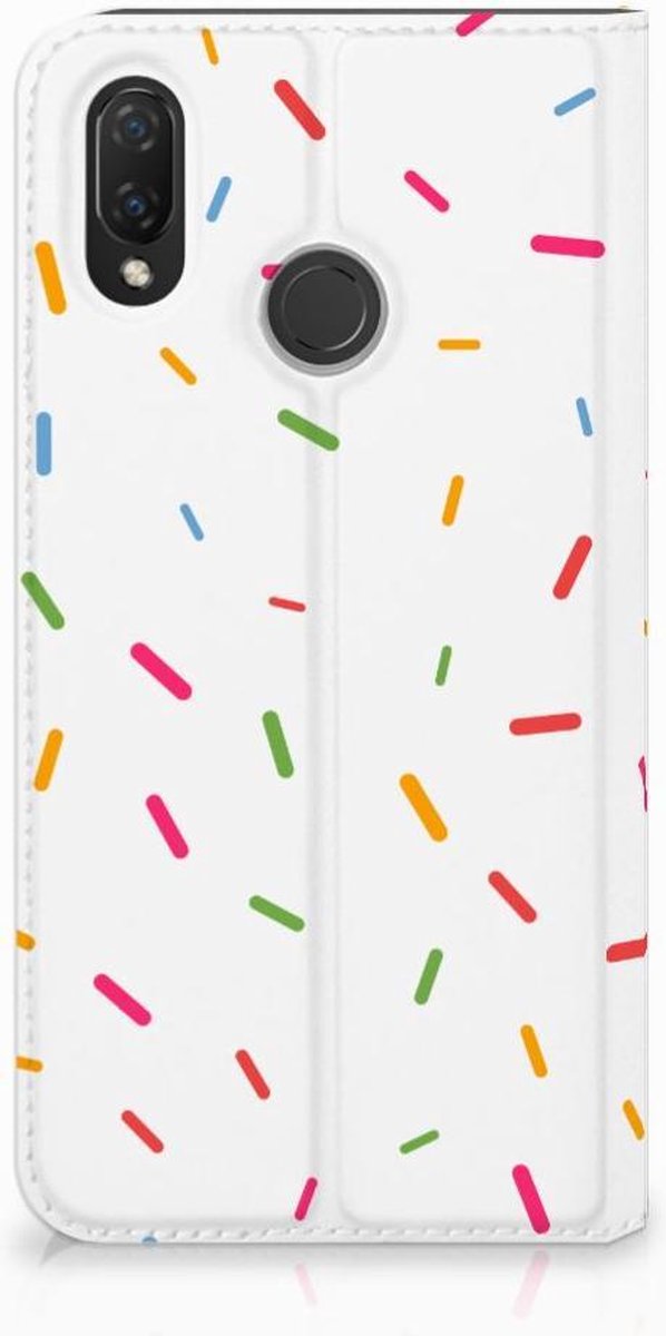 Huawei P Smart Plus Flip Style Cover Donut Roze