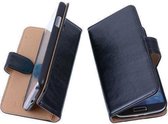 PU Leder Zwart Hoesje Samsung Galaxy S5 mini Book/Wallet Case/Cover