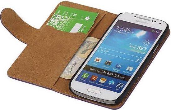 Coque Samsung Galaxy S4 Mini Plain Bookstyle Violet