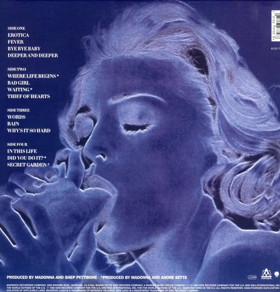 Erotica (LP), Madonna Muziek bol