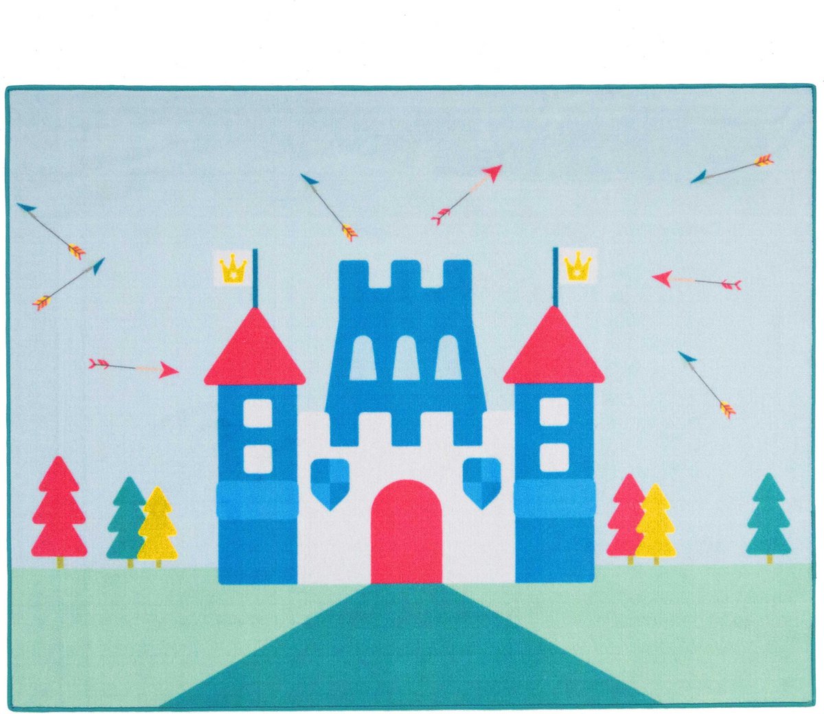 Tapijt Little Prince Castle - Associated Weavers - Vloerkleden - Blauw - Polypropyleen