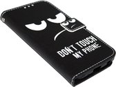 ADEL Kunstleren Book Case Hoesje Geschikt voor Samsung Galaxy J3 (2017) - Don't Touch My Phone