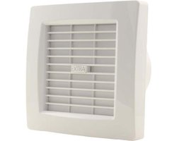 Badkamerventilator met AUTOMATISCHE SLUITKLEP 120 mm WIT - luxe X120Z