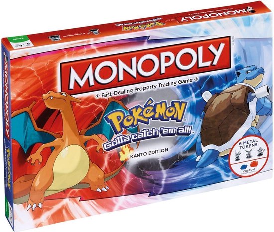 Afbeelding van het spel Hasbro Monopoly: Pokémon Kanto Editie (en)