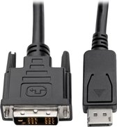 Tripp-Lite P581-015 DisplayPort to DVI-D Adapter Cable – M/M, DP with Latches, 1920 x 1200 (1080p) @ 60 Hz, 15 ft. TrippLite