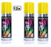 12x Haarspray geel 125 ml