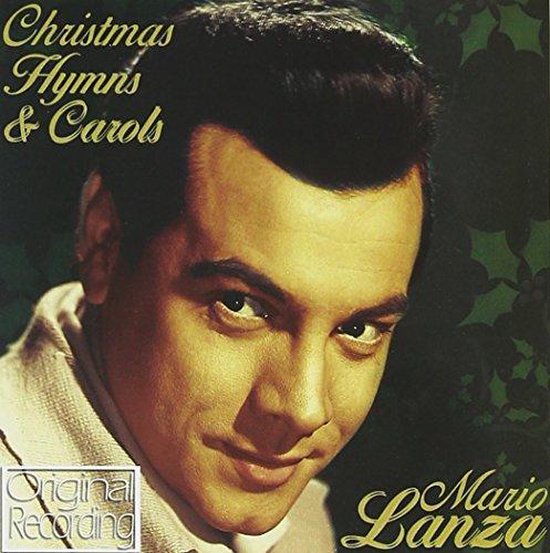 Mario Lanza op de hoes van de "Christmas Hymns & Carols" LP. Originele opname.