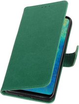 Groen Pull-Up Booktype Hoesje voor Huawei Mate 20