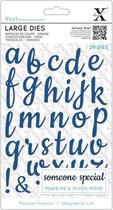 Grote Mal   (29  stuks) - Script Alfabet Kleine Letters