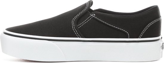 vans asher black womens