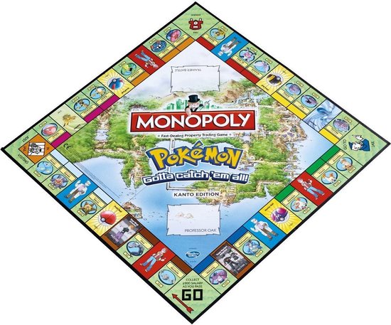 Thumbnail van een extra afbeelding van het spel Hasbro Monopoly: Pokémon Kanto Editie (en)
