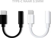 USB Type-C naar 3,5 mm koptelefoonaansluiting AUX Audio Cable Zwart Adapter