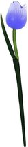 Houten tulp op steel paars 35 cm