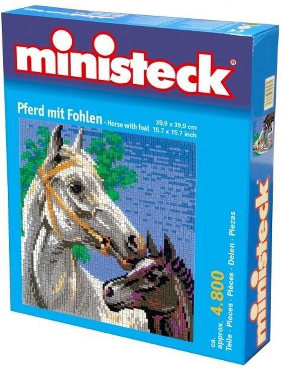 Ministeck Horse with Foal - XXL Emmer - 4800pcs
