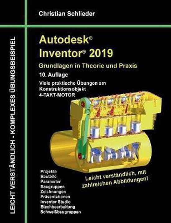 Autodesk Inventor 2019 - Grundlagen in Theorie und Praxis - cover