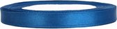 Ruban de satin, Blauw foncé (Marine), 6 mm, rouleau de 25 verges (22,85 mètres)