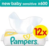 Lingettes bébé Pampers New Bébé Sensitive - 600 pièces (12x50)