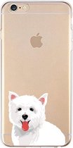 iPhone X / XS - hoes, cover, case - TPU - Transparant - Maltezer hond
