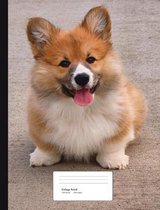Corgi Puppy Composition Book College Ruled