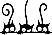 Muursticker Kat | Muurdecoratie Katten | Decoratie | Sticker | Wanddecoratie
