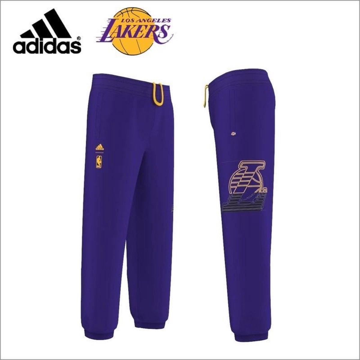 bol.com | Adidag NBA Jogging Broek LA Lakers paars maat XL