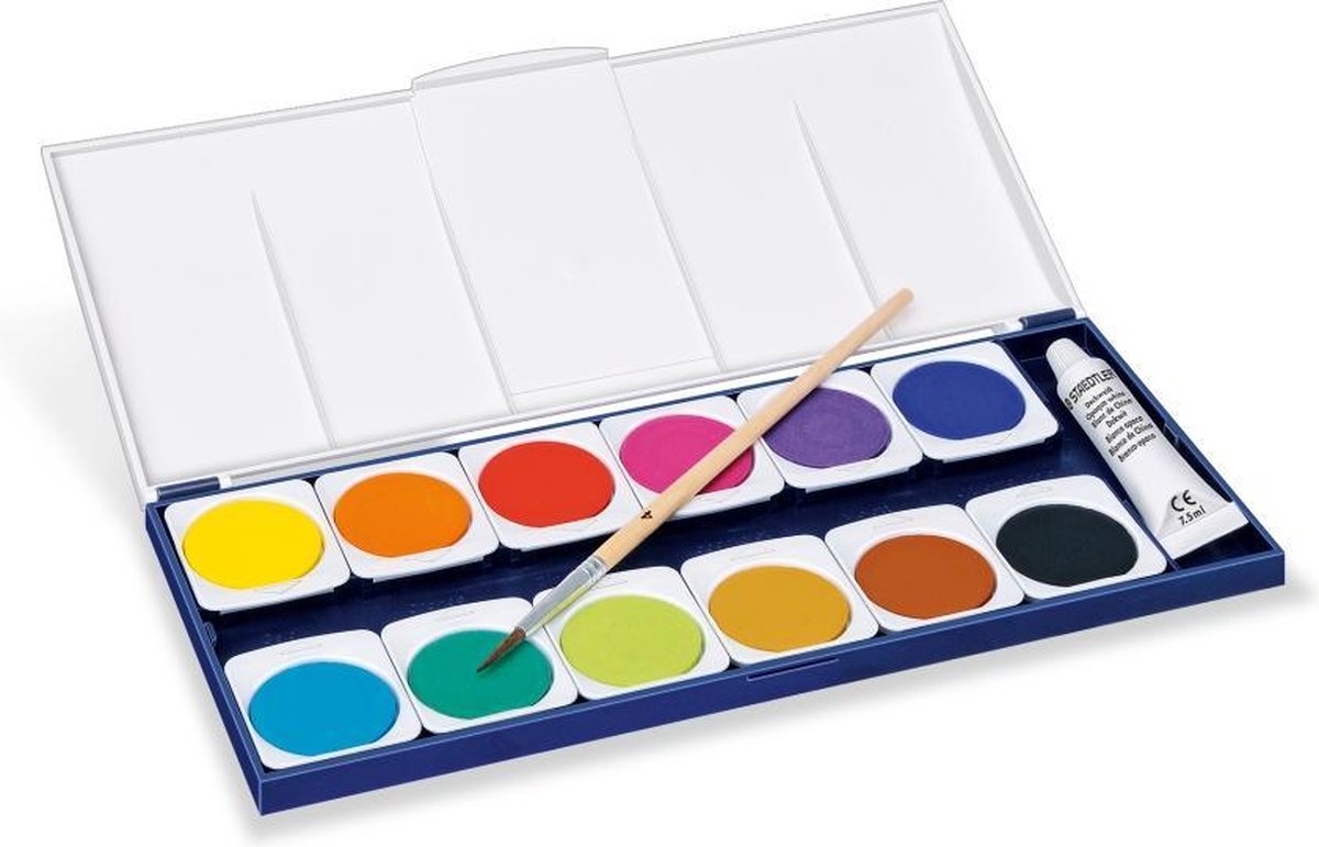 STAEDTLER Noris waterverf - verfdoos 12 kleuren — afbeelding 8