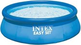 Intex Zwembad Easy Pool Set rond  366 X 76 Cm Blauw met Opblaasbare Rand