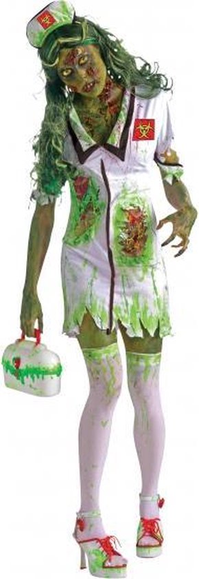 trimmen slecht schroot Halloween Zombie verpleegster kostuum S/m | bol.com