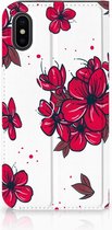 Geschikt voor iPhone Xs Hoesje Design Blossom Red