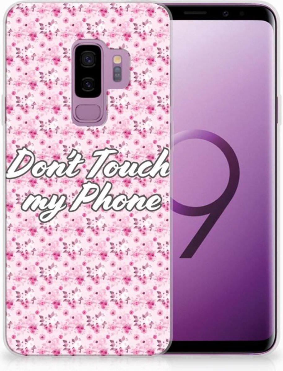 Samsung Galaxy S9 Plus Silicone-hoesje Flowers Pink DTMP