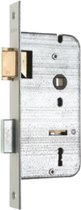 Nemef 66/2 rechts - Slot afsluitbaar met sleutel - Voor binnendeuren - Doornmaat 50mm - Met sluitplaat - Met 2 sleutels - In zichtverpakking met stap-voor-stap montagehandleiding en bevestigi