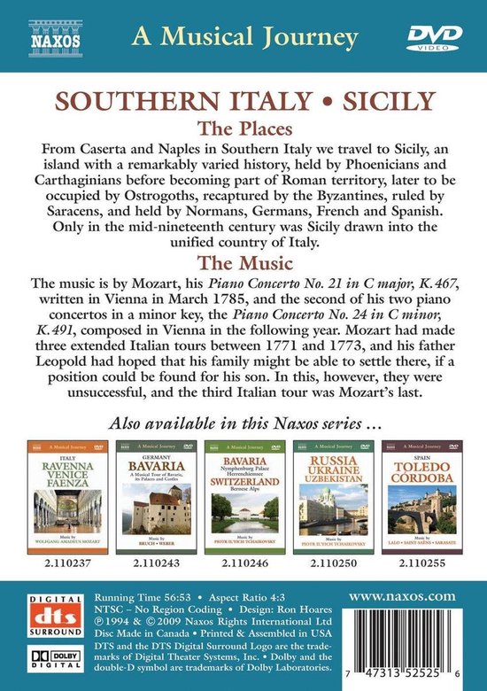Musical Journey: Sicily [DVD] [Import] rdzdsi3 【公式ショッピング