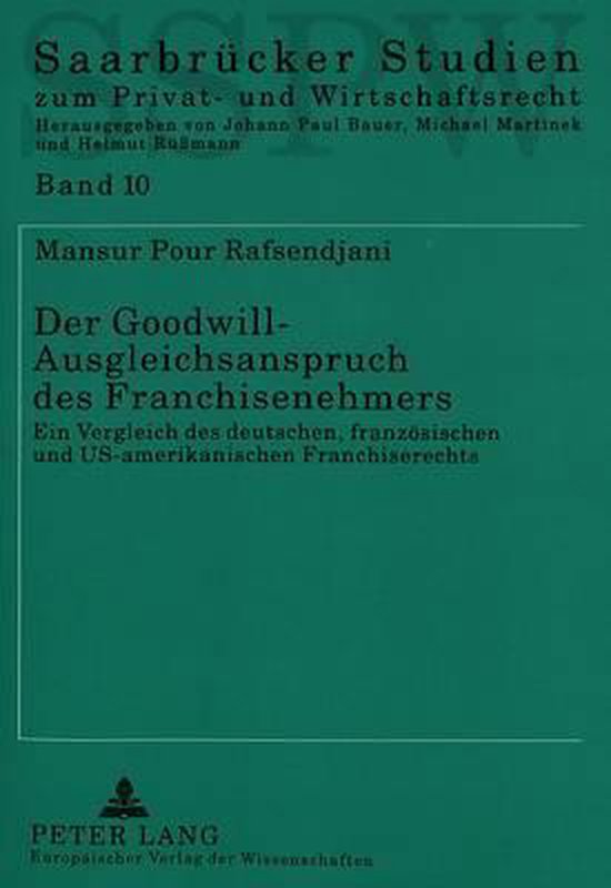 Der Goodwill-Ausgleichsanspruch Des Franchisenehmers