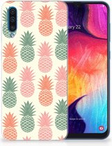 Geschikt voor Samsung Galaxy A50 TPU Hoesje Design Ananas