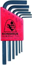 Bondhus Haakse inbussleutelset 2.5-8.0mm met gat