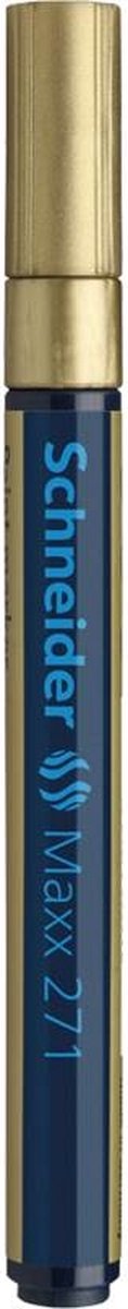 lakmarker Schneider Maxx 271 1-2 mm goud doos met 10 stuks