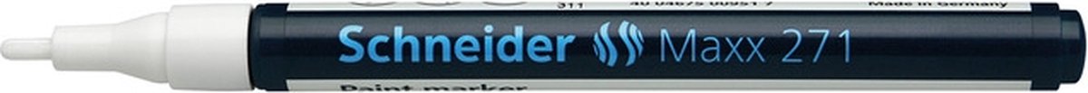 lakmarker Schneider Maxx 271 1-2 mm wit doos met 10 stuks