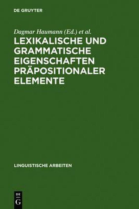 Lexikalische und grammatische Eigenschaften präpositionaler ... - cover