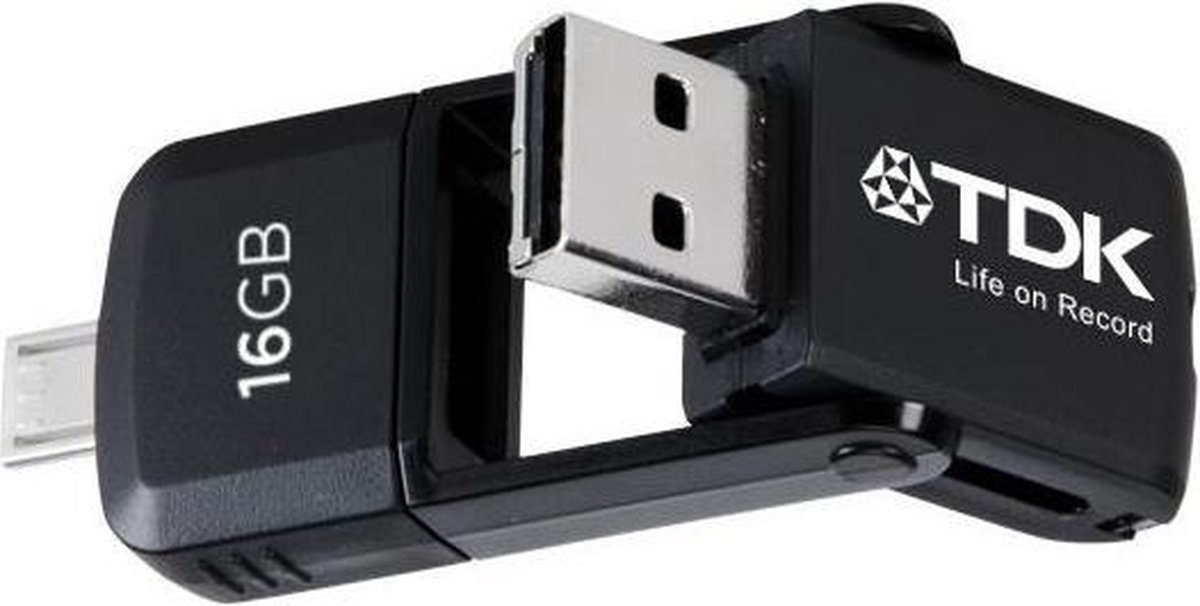 TDK 2 in 1 OTG 16GB Micro-USB, USB Flash Drive | bol.com