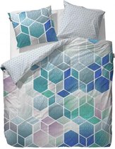 Essenza Hexagon Kussensloop - 60x70 cm - Blue