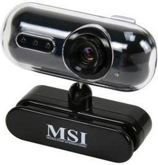 MSI StarCam Clip, black webcam 1,3 MP 640 x 480 Pixels USB 1.1 Zwart ...