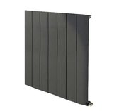 Design radiator horizontaal aluminium mat antraciet 60x66cm 777 watt -  Eastbrook Peretti